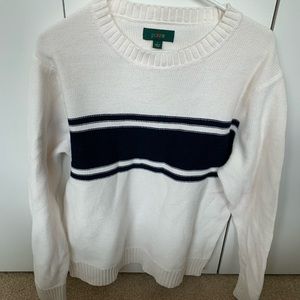 Large mens JCrew white sweater